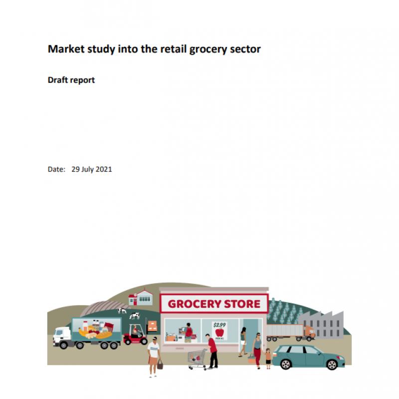 Market study into the retail grocery sector document cover