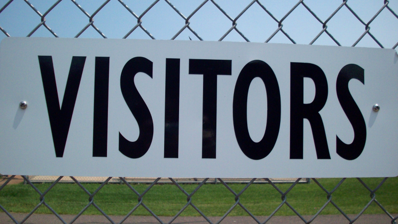 Visitor sign